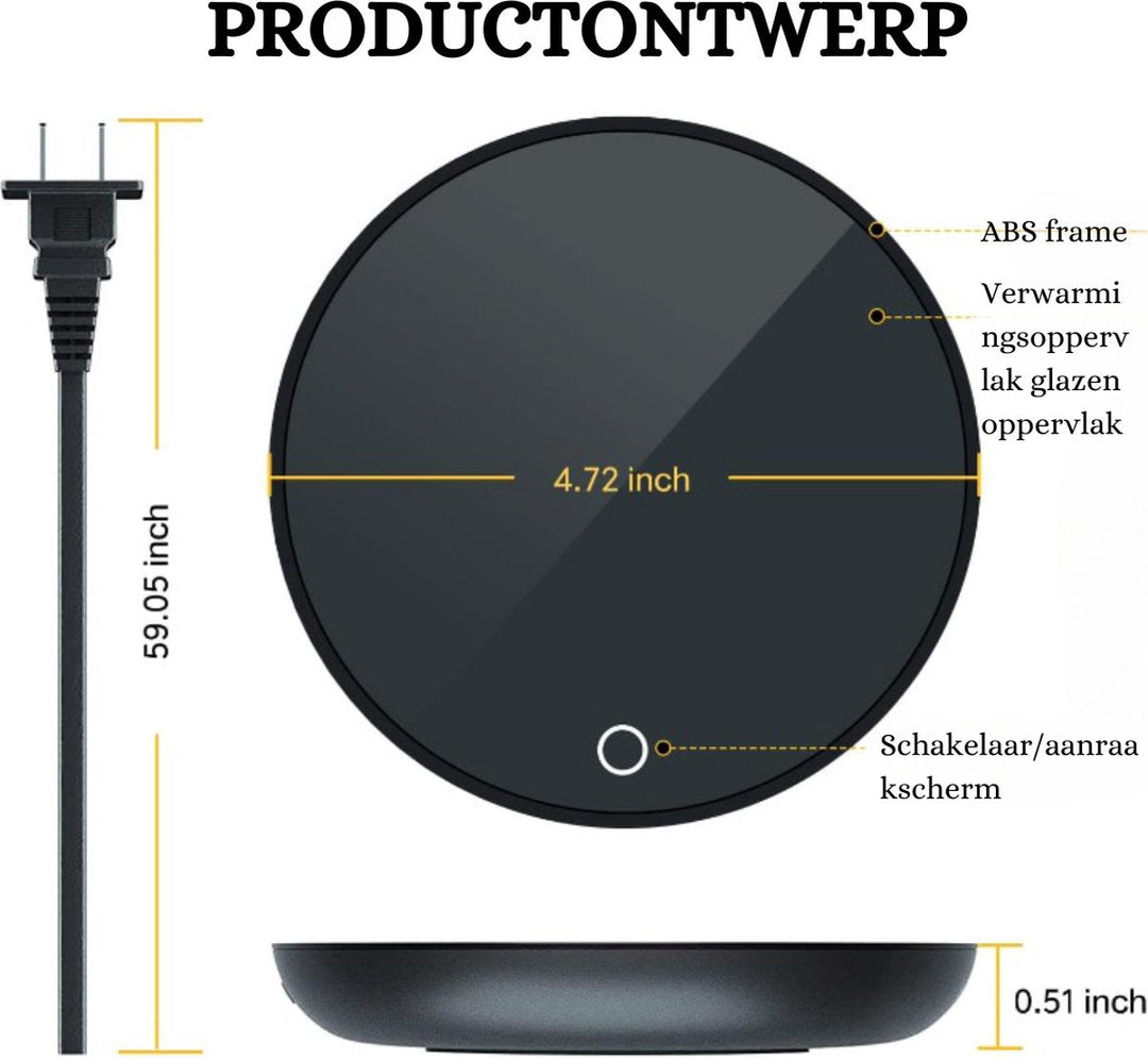 Stijlvolle USB Bekerglasverwarmer - Houdt Je Drank Perfect Warm!