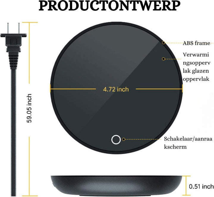 Stijlvolle USB Bekerglasverwarmer - Houdt Je Drank Perfect Warm!