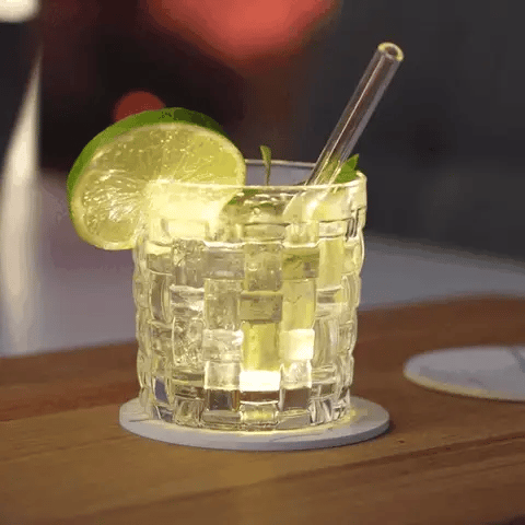 LED Glass Coasters | Colourful Lighting