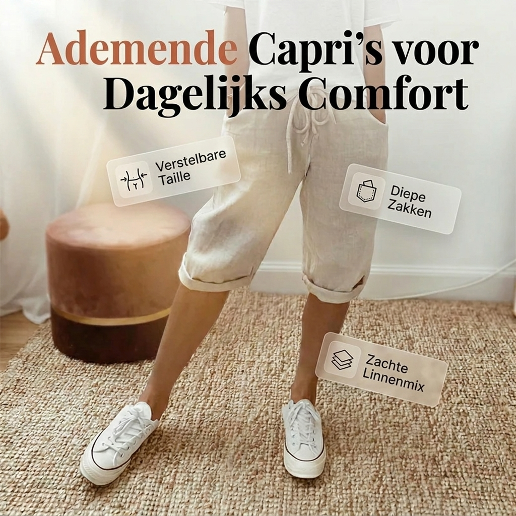 Belle | Katoen linnen Dames Short