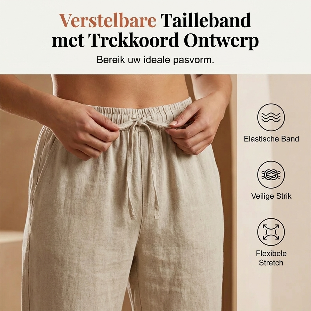 Belle | Katoen linnen Dames Short
