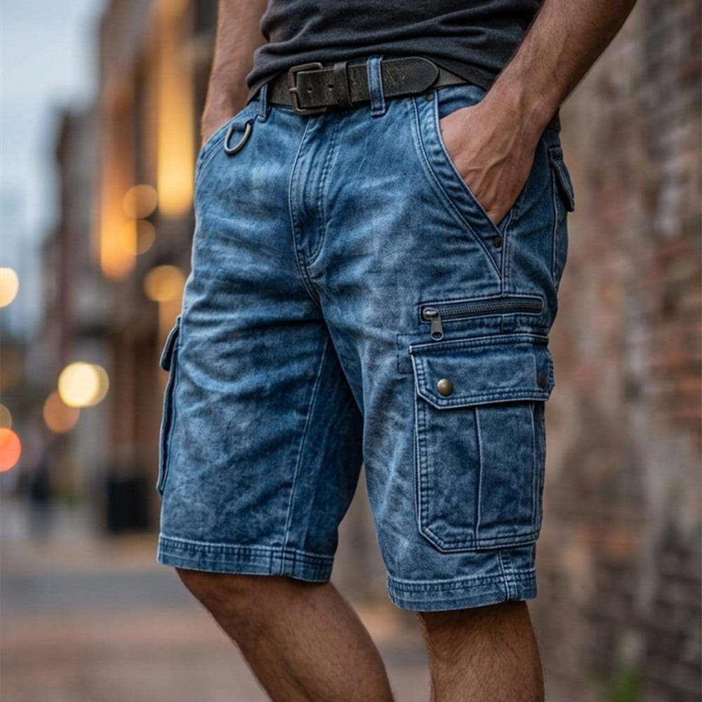 Beeckhoven | Functionele Denim Cargo Short