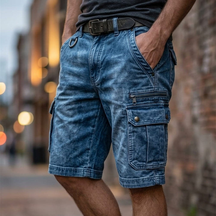 Beeckhoven | Functionele Denim Cargo Short